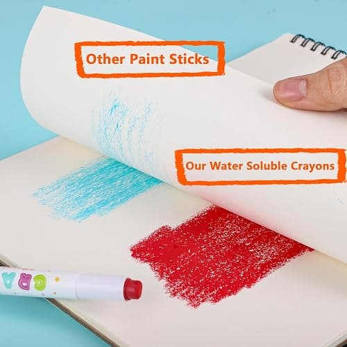 Prudiut 36 Color Silky Twistable Crayons for Artist, Washable Art Supplies, Multicultural Pastel Gel Crayons, Easy Grip Coloring Gift thumbnail 6