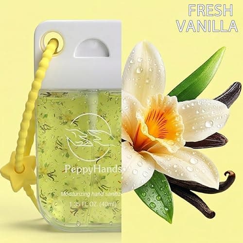 PeppyHands 8 Pcs Hydrating Hand Sanitizer Spray, 8 Scents, 10.8 FL. OZ. Portable Sanitizer Spray for Travel Size, 500-Sprays Each Multi-Flavor, Refillable Plastic Travel. (8Pcs) thumbnail 5