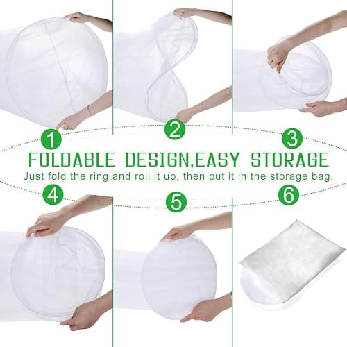 Mosquito Net Bed Canopy for Girls Dome Bed Curtains Tent Twin Queen Size | Mosquito Netting For Patio White Canopy Tent Mosquiteros Cameros Para Cuba Princess Bed Room Decor For Baby Crib Adults thumbnail 6