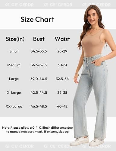 5 Pack Tank Tops for Women Scoop Neck Sleeveless Basic Undershirts | Soft Stretch Ribbed Fabric, Wide Straps, Fitted Layering Top, No Built-in Bra, Daily, Casual Going Out Wear, Summer Clothing thumbnail 7