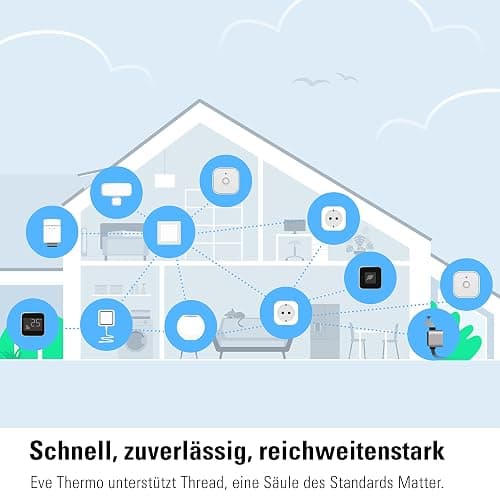 Eve Thermo (Apple Home) 4er Set - Smartes Heizkörperthermostat, Made in Germany, spart Heizkosten, smarte Heizungssteuerung, einfach installiert, Stiftung Warentest geprüft, Thread thumbnail 8