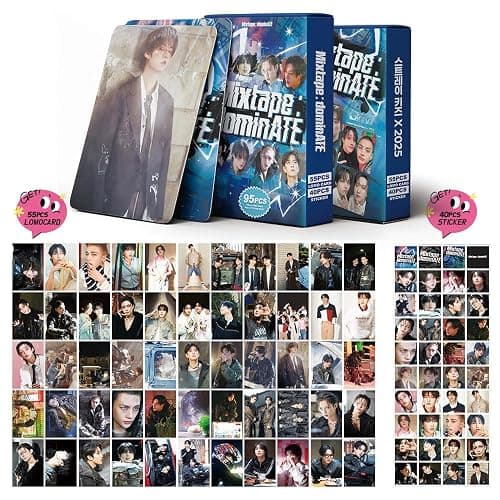 Kpop Stray Kids Photocards, 55pcs Stray Kids Lomo Cards, 40pcs SKZ Stickers, Must-Have for K-pop Fans (ATE) - Image 1