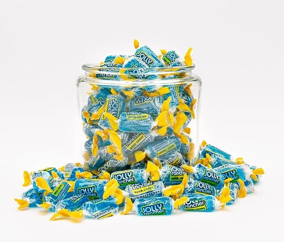 BLUE RASPBERRY JOLLY RANCHER Hard Candy 5 lb - Bulk Bag, Individually Wrapped, Old Fashioned, Fruit Flavored Candies thumbnail 7