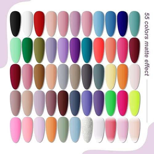 JODSONE 60 PCS Gel Nail Polish Kit with U V Light Base and Matte Glossy Top Coat Nail Gel Polish Soak off Manicure Accessory Tools Suitable for All Seasons thumbnail 8