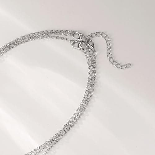 DHZJTSL Gothic Crescent Moon Neckalce for Women, Moon Sun Star Choker Witchy Necklace Goth Witch Emo Grunge Pendant Halloween Christmas Jewelry Gift thumbnail 5
