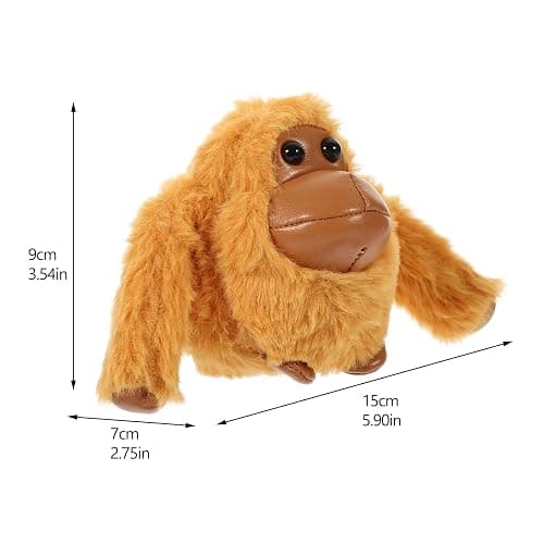 LUOZZY 2 Pcs Plush Gorilla Panda Keychain Cartoon Animal Keychain Plush Doll Keyrings Bag Backpack Hanging Charms thumbnail 2