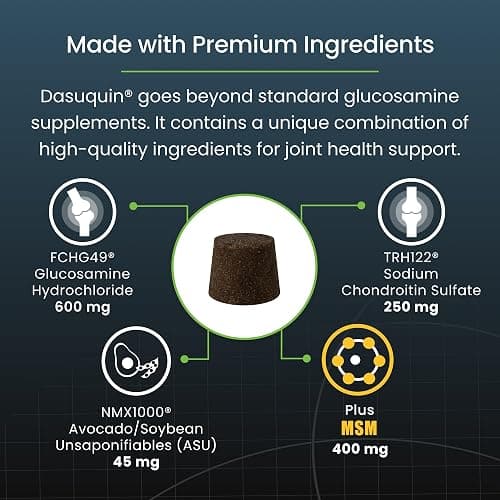 Nutramax Laboratories Dasuquin with MSM Soft Chews Small/Medium Dog 84 Count, brown thumbnail 5
