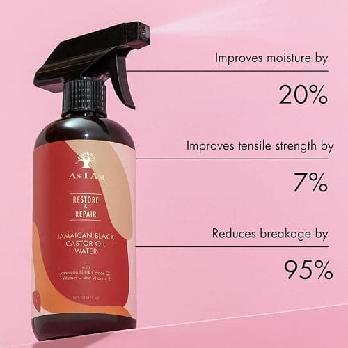 As I Am JBCO Water 16 oz - Nano Curl Strengthener - Moisturizes and Detangles - Anti-Frizz - Increases Fiber Strength - Enriched with Jamaican Black Castor Oil, Vitamin C, and Vitamin E, Red thumbnail 6