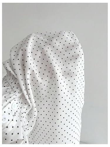 Verdusa Women's Cute Babydoll Tops Polka Dots Flowy Going Out Outfits | Peplum Tops For Teen Girls, Summer Flowy Tops, Gingham Tops, Bubble Sleeve, Y2K Outfits thumbnail 4