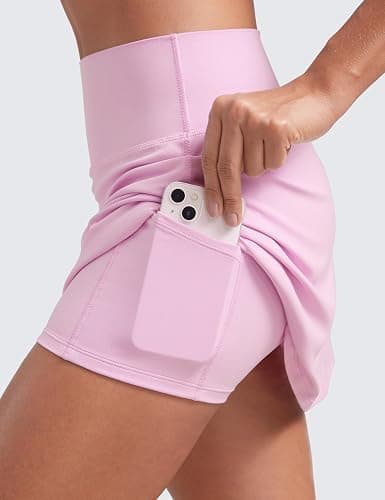 CRZ YOGA Butterluxe High Waisted Tennis Skirts | Built-in Shorts with Pockets, Extremely Soft, Casual, A Line, Stretchy, Mini, Skort for Women thumbnail 5