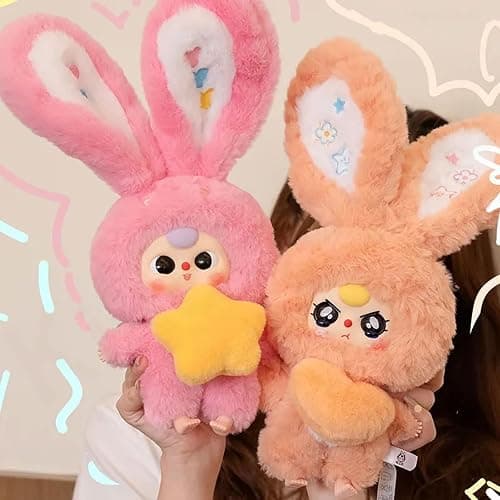 Fesuphy Baby Three Blind Box Plush, Baby Three Lily Rabbit Town V3 Series, Cute Vinyl Plush Blind Box Doll, Kawaii Collectible Toys Figure Mystery Box for Gifts, Single Box (1 of 9 Possible Styles) thumbnail 2
