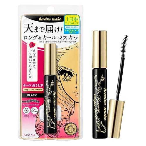 HEROINE MAKE by KISSME Waterproof Mascara Black | Tubing Mascara Volume and Length by Defining Fiber for Long and Curl Eye Makeup for Women, Made in Japan, Black, 1 EA - Image 1