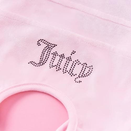 Juicy Couture Hooded Pet Juicy Bling Velour Tracksuit Chest 16 inches for Small Dogs and Cats - Pink - XS/S thumbnail 6