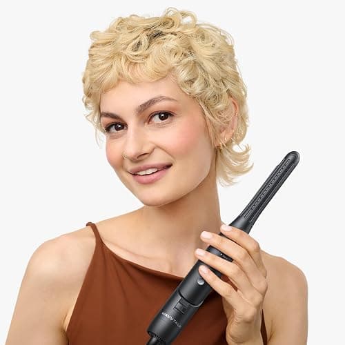 Wavytalk 0.65" Pencil Flat Iron, Cool Curl Pencil, Small Airflow Styler and Straightener for Short Hair, Pixie Cut and Edges, Curling Iron for Short Hair with 360º Cool Airflow, Black thumbnail 7