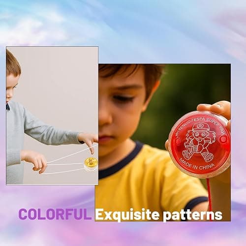 6 Piece Yoyo Set, light Up Yoyo for Beginners,, Magic Yoyos Suitable for Party Favors Birthday Gifts and Outdoor Games thumbnail 5