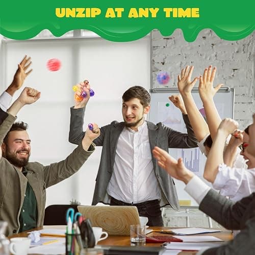JOYIN Mini Stress Balls, Random 9 Pack Squishy Toys Fidget Balls for Adults, Stress Relief Ball, Relieve Work Anxiety, Exercise Hand Flexibility, Party Favors thumbnail 2