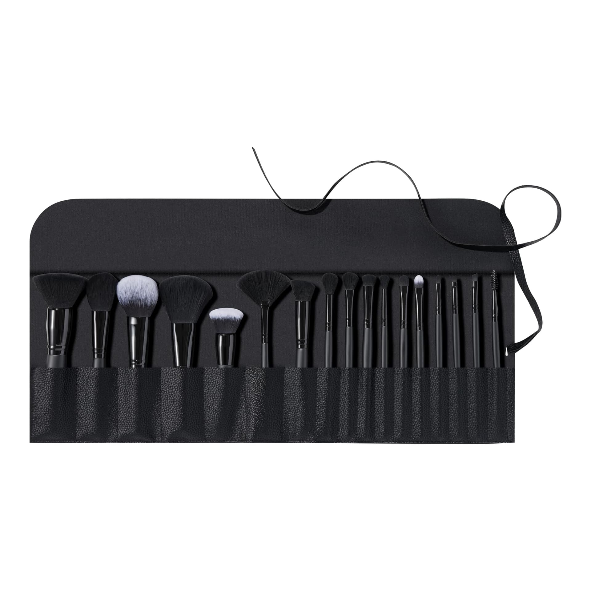 e.l.f. Ultimate Makeup Brush Set & Travel Roll, 17-Piece Brush Kit, Brushes For Eyeshadow, Foundation, Powder, Concealer & more, Vegan & Cruelty-free thumbnail 2