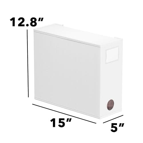 SpaceAid 5 Pack Bed Sheet Organizers and Storage, Foldable Sheet Organizer for Linen Closet, Sheets Set Folder Keeper with Window XL (Queen & King Size) Organizing Bedding Container, White - 5 Pack - White, 5 Pack thumbnail 7