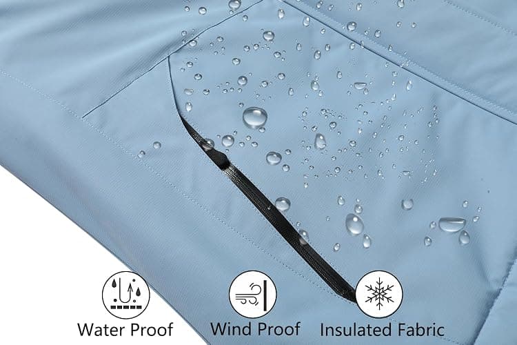 MOERDENG Women's Waterproof Ski Jacket Warm Winter Snow Coat Mountain Windbreaker Hooded Raincoat Jacket thumbnail 5