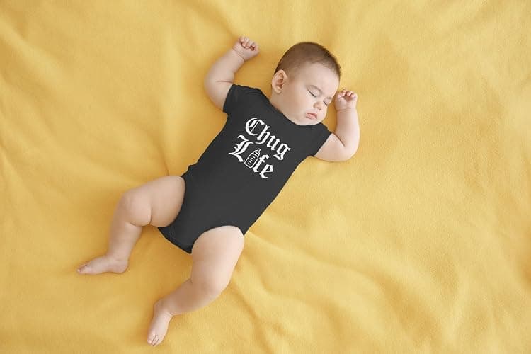 AW Fashions Chug Life Baby Bodysuit Funny, Cute, and Comfortable Infant Apparel - Trendy Newborn Clothing thumbnail 6
