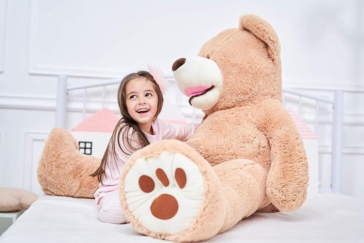 IKASA Giant Teddy Bear Plush Toy Stuffed Animals (Brown, 63 inches) thumbnail 7