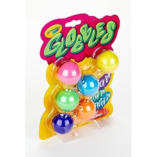 Crayola Globbles Fidget Toy (6ct), Stocking Stuffers for Kids, White Elephant Gifts, Sticky Stress Ball for Adults & Kids, Squishy Balls, Calming Sensory Toys for Stress Relief thumbnail 2