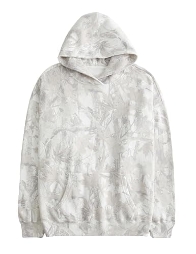 Dsewpaur Camo Hoodie For Women Oversized Long Sleeve Drop Shoulder Fleece Hooded Sweatshirt Pullover With Pocket Outfits thumbnail 3