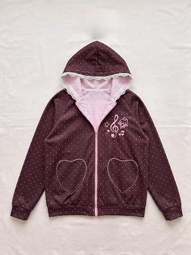 Pokn Y2K Zip Up Hoodie Jojifuku Cutecore Kawaii Hoodie Clothes Women Long Sleeves Tops Graphic Cutecore Shoujo Clothes thumbnail 5