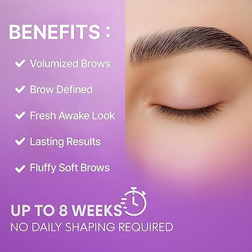 CLIONE PRIME At Home Brow Lamination Kit - DIY Eyebrow Lamination Kit Professional Eye Brow Perm Kit Instant DIY Eyebrow Lift Kit for Fuller Thicker Brows Lasts For Upto 8 Weeks thumbnail 6
