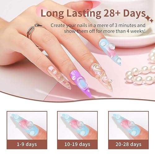 3D Gel Nail Art Sculpting Nail Glue, Sculpting Glue for Hand Modeling Building & Painting & Carving & Extension & Decoration, Soak Off UV/LED Nail Art DIY thumbnail 3