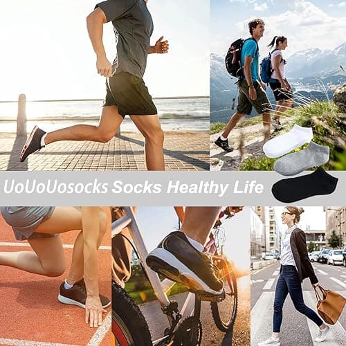 14 Pairs Low Cut Ankle Socks for Men/Women Thin Athletic Sock Pack Socks thumbnail 2