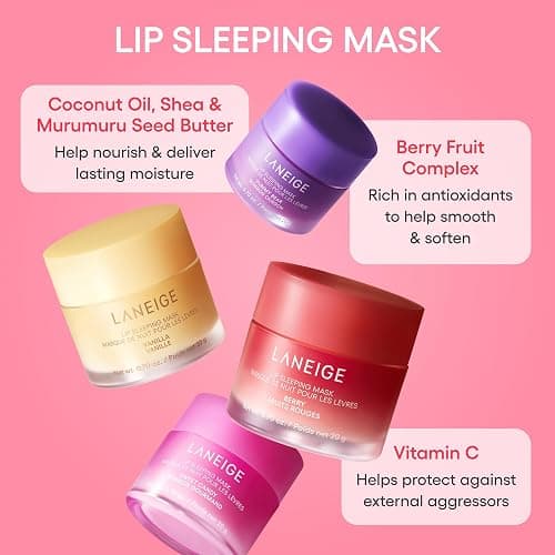 LANEIGE Lip Sleeping Mask: Nourish, Hydrate, Vitamin C, Murumuru & Shea Butter, Antioxidants, Flaky, Dry Lips thumbnail 10