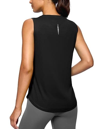 G Gradual Women's Workout Tank Tops Lightweight Sleeveless High Neck Athletic Shirts for Running Gym Tennis Pickleball - Image 1