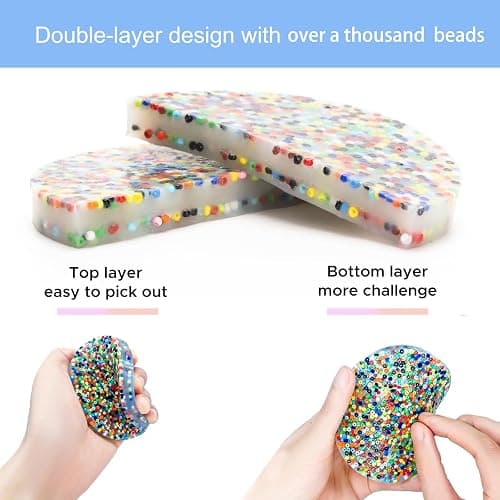 2 Pack Skin Picking Fidget Picky Toys Pick Fidget Pad Toys for Trichotillomania Skin Pickers Dermatillomania ADHD OCD Adults (2 Pack) thumbnail 4