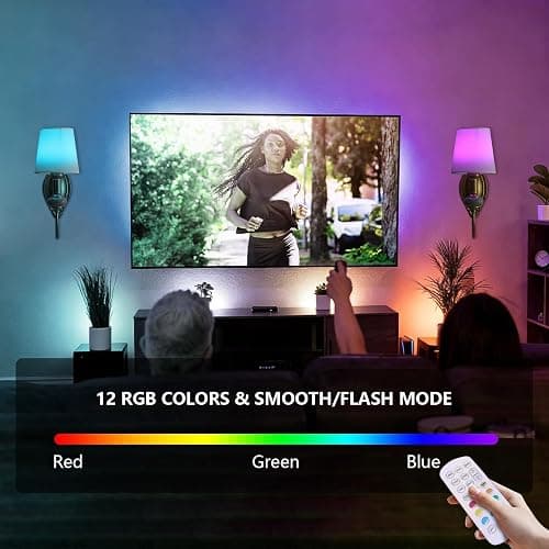 HHOCR Vintage Battery Operated Wall Sconce Set of 2, Gold LED RGB 15 Color | Dimmable Wireless Wall Sconces with Remote Control, Antique Fabric Rechargeable Wall Lights for Bedroom Living Room Hallway thumbnail 5