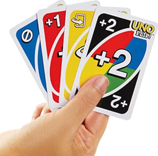 Mattel Games UNO FLIP! Family Card Game, with 112 Cards, Makes a Great Game for 7 Year Olds and Up thumbnail 6