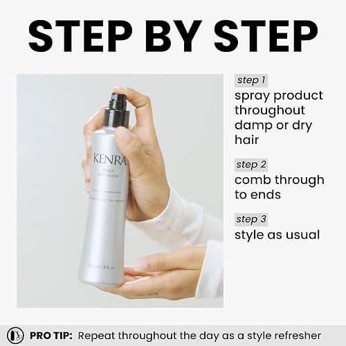 Kenra Daily Provision Leave-In Conditioner | Hydrates, Detangles, & Adds Shine | Tames Frizz & Flyaways | Thermal Protection | Helps Resist Humidity | All Hair Types - 8 Fl Oz (Pack of 1) thumbnail 4