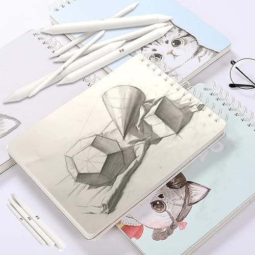 FEBSNOW 12 Pcs Blending Stump and Tortillions, Paper Art Blenders, Art Pencils, Drawing Pencils for Artists Student Sketch Drawing Tools, Drawing Supplies thumbnail 6