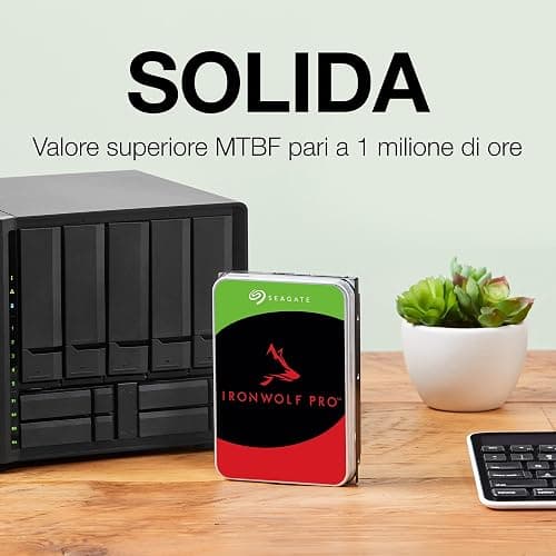 Seagate IronWolf, 4TB, Hard Disk SATA da 6GBit/s, HDD, CMR 3,5" 5.900 RPM, Cache da 64 MB per NAS con Sistema RAID, 3 anni Rescue Services (ST4000VN008) thumbnail 5
