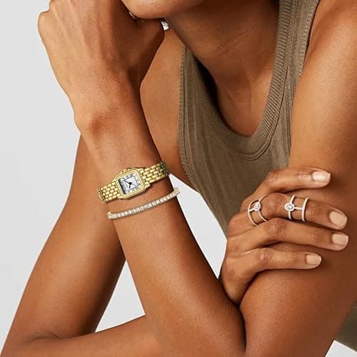 CHEETAH Women’s Gold Bangle Watch and Bracelet Set thumbnail 2