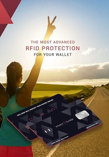 VAULTCARD - RFID Blocking & Jamming Credit & Debit Card Protection for Wallet and Passport - Superior NFC Anti-Theft, Patented Multi-Card Defense thumbnail 7