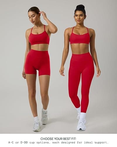 PAVOI ACTIVE Yoga Racerback Bras for Women - Buttery Soft Low Support Scoop Neck Y-Back Thin Strap Sports Bra - FlexFlow thumbnail 4