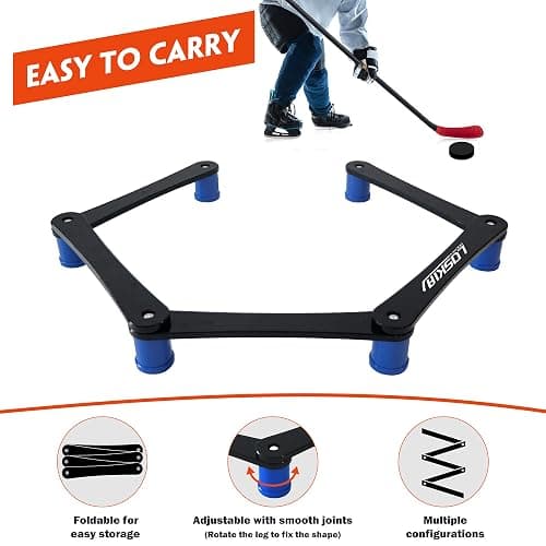 LOSKIA Hockey Training Equipment, Adjustable 5-Section/7-Section Hockey Stick Handling Trainer for Puck Control and Stick Speed, Durable and Portable Hockey Training Aids thumbnail 4