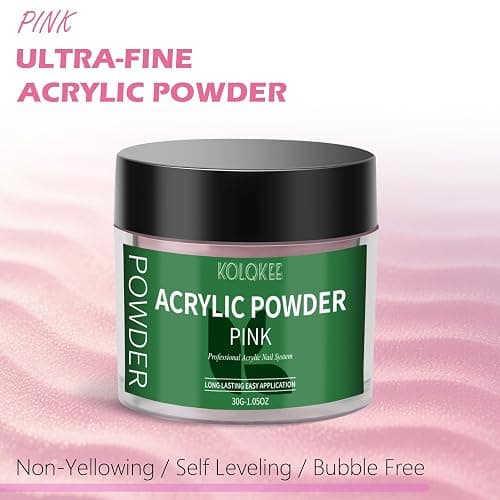 Acrylic Nail Kit- Salon Quality Pink Acrylic Powder and Liquid Set with Kolinsky Nail Brush for Home DIY Salon Nails Application thumbnail 3