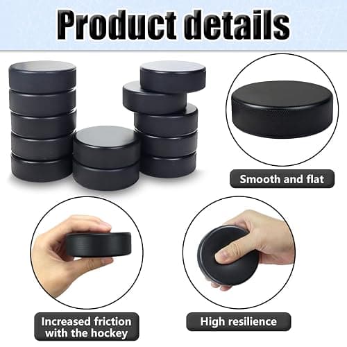 12 Soft Foam Hockey Balls, High-Visibility Low-Bounce Stress Balls Knee Hockey Pucks for Kids Indoor Hockey Practice Adult Floor Game, 2 Types thumbnail 3