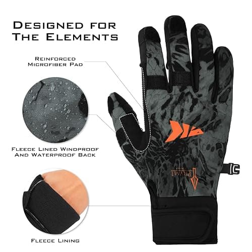 KastKing Mountain Mist Cold Winter Weather Fishing Gloves for Men and Women - Ideal for Ice Fishing, Photography, or Hunting thumbnail 3