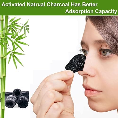 ELAIMEI Pore Strips, 80 Pcs, Natural Charcoal Blackhead Remover Strips for All Skin Types, Pore Deep Cleansing & Minimizing Nose Strips, Instant Unclogging thumbnail 2