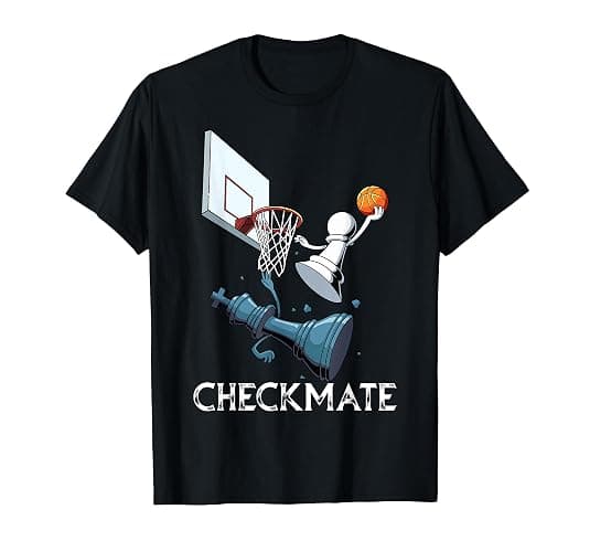 Basketball Checkmate Chess T-Shirt - Image 1