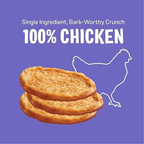 Three Dog Bakery Bark’N Crunch! Chicken Chips, Crunchy Treats for Dogs, Single Ingredient, High Protein Snacks, No Artificial Flavors or Colors, Made in The USA, 4oz. thumbnail 3