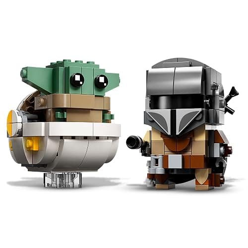 Lego BrickHeadz Star Wars The Mandalorian & The Child 75317 Building Kit, Fun Building Toy for Kids and Any Star Wars Fan Featuring Buildable The Mandalorian and The Child Figures (295 Pieces) thumbnail 3